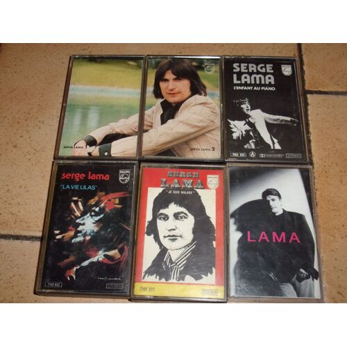 Serge Lama Lot 6 Cassettes K7 Audio