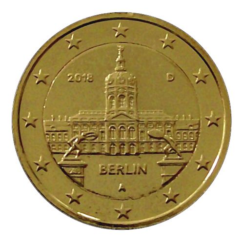 Allemagne 2018 - Chateau De Charlottenburg Berlin - Atelier " D " - 2 Euros Commemorative Plaquée Or