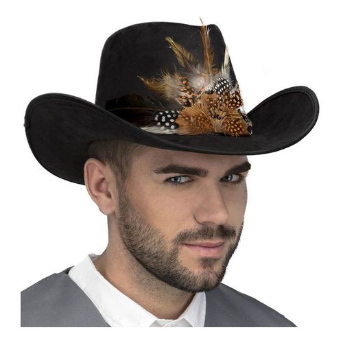Chapeau Cowboy Avec Plumes