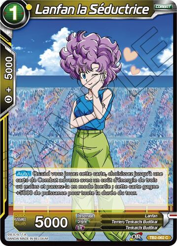Carte Dragon Ball Super Tb2-062 Lanfan La Séductrice Commune