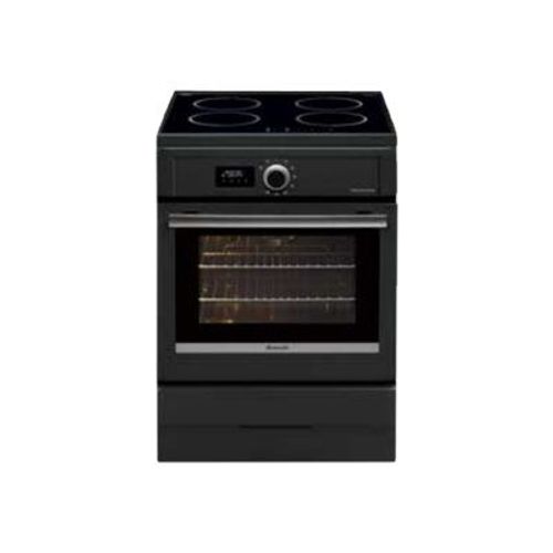 Brandt BCI6656A - Cuisinière - pose libre - largeur : 60 cm - profondeur : 61.8 cm - hauteur : 85 cm - avec système auto-nettoyant - classe A+ - graphite noir
