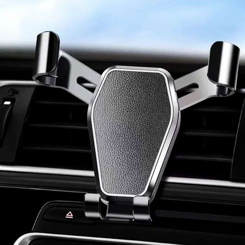 Support De Téléphone Portable Gps Pour Voiture, Réglable À 360° Rotation Universel Pour Grille D'aération De Voiture - Noir