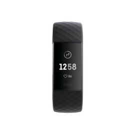 Fitbit Charge 3 - Graphite - suivi d'activités avec bande sport - noir - monochrome - Bluetooth - 30 g