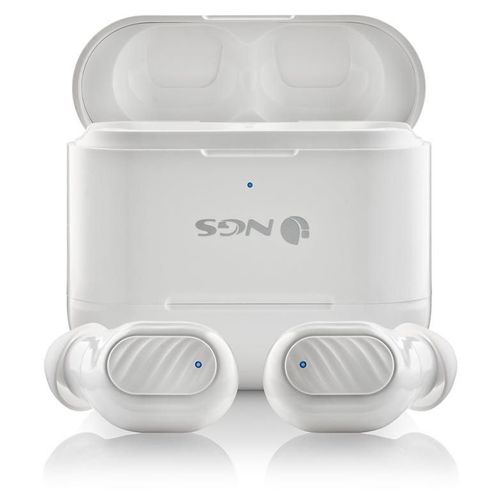 NGS Artica Duo - Écouteurs sans fil avec micro - in-ear / ear-bud - Bluetooth - blanc