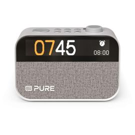 Radio Pure Moment Charge - le compagnon de sommeil ambiant avec charge sans fil, Blanc Coton