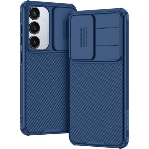 Coque Compatible Avec Samsung S25 Plus 5G, Coque Samsung S25+ 5G Protection De La Caméra En Pc Dur Coque Pour Samsung Galaxy S25 Plus 5G - Bleu