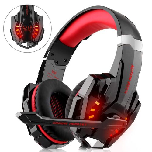 Casque Gamer Athlete Micro Casque PS4 Gaming, Anti-Bruit,Casque Gaming pour PC PS4 Xbox et Switch