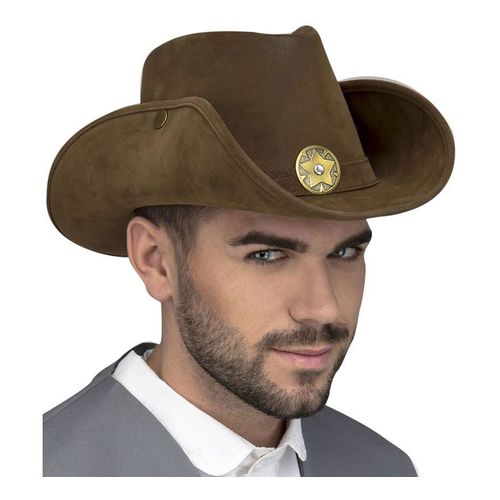 Chapeau Cowboy Avec Des Boutons Latéraux