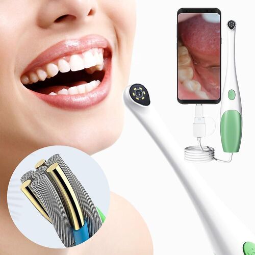 Hd 1080p Endoscope dentaire visuel 6 Lumière LED 3 En 1 Interface Dents Caméra Professionnelle Miroir Oral