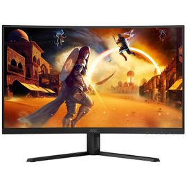 AOC Gaming CQ32G4VE - G4 Series - écran LED - jeux - incurvé - 32" (31.5" visualisable) - 2560 x 1440 QHD @ 180 Hz - Fast VA - 300 cd/m² - 3500:1 - HDR10 - 0.5 ms - 2xHDMI, DisplayPort - gris...