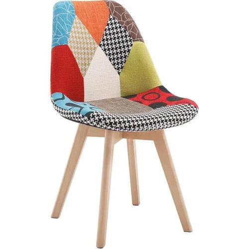 Chaise De Salle À Manger Scandinave Pied En Bois Style Nordique Multicolore
