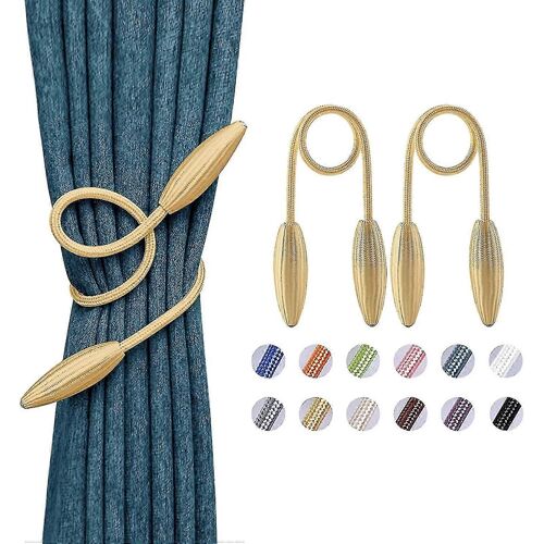 2 Pack Diy Curtain Tiebacks Clips Crystal Décoratif Creative Twist Drape Tie Backs European Style Random Modeling Curtain Holdbacks Pour La Cuisine À La Maison