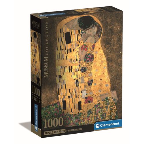 Puzzle Adulte Compact 1000 Pièces - Klimt : Le Baiser