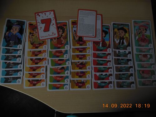 Jeu Cartes 7 Familles Welcome Family 7
