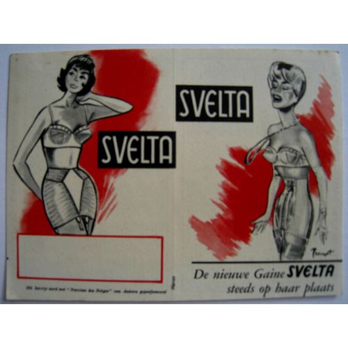 Brenot Pierre-Laurent : De Nieux Gaine Svelta Steeds Op Har Plaats (La Nouvelle Gaine Svelta Toujours À Sa Place) Calendrier 1960