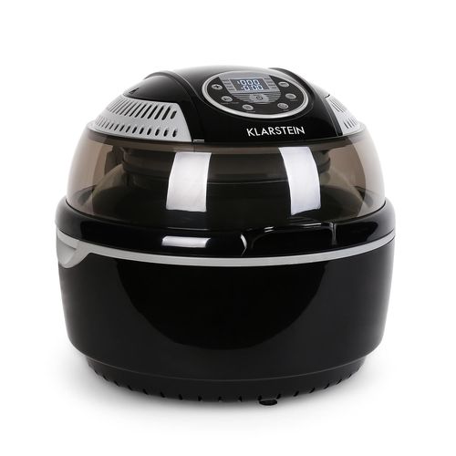 Klarstein VitAir Fryer - Friteuse sans huile à  air chaud capacité 9L avec fonction four et nombreux programmes et accessoires (1400W, 230° max, nettoyage facile) - noir
