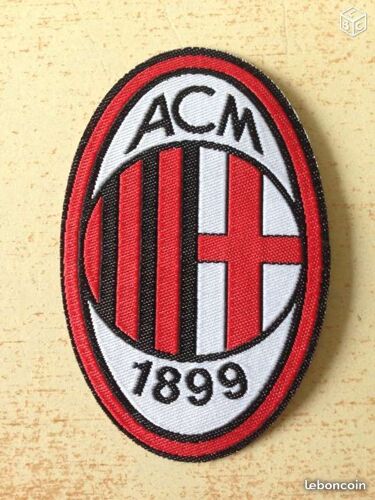Écusson Thermocollant Football Ac Milan 7x4,5 Cm