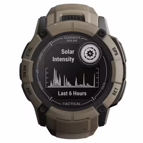 Montre Connectée Mixte Garmin Instinct 2x Solar Tactical Edition 010 02805 02 Beige