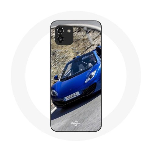 Coque Samsung Galaxy A03 Formule 1 Mclaren Voiture Bleu