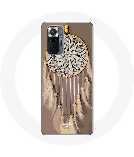 Coque Pour Xiaomi Redmi Note 10 Pro Attrape Rêve Marron Capteur De Rêves