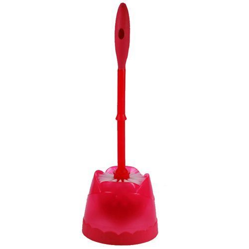 Pop Deco - Brosse Balai Wc - Pvc Et Caoutchouc - Rose