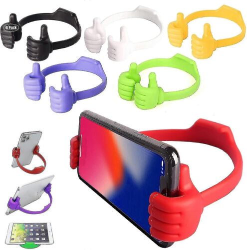 6pcs Pouces Vers Le Haut Support De Téléphone De Bureau,Pouces Vers Le Haut Supports De Téléphone,Pouces Support De Téléphone P20241126942