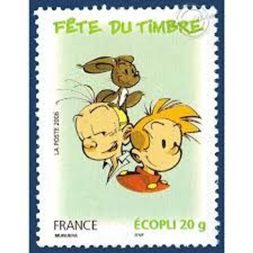 Fête Du Timbre : Bande Dessinée Spirou : Spirou Et Fantasio Année 2006 N° 3878 Yvert Et Tellier Luxe Validité Permanente Ecopli 20g
