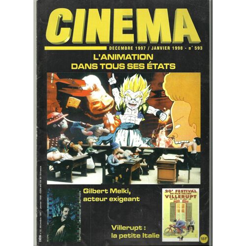 Cinéma N° 593 - Dec 97/Janv 98 - L'animation Dans Tous Ses États, Gilbert Melki, Festival  Villerupt
