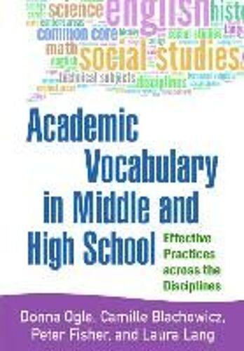 Academic Vocabulary In Middle And High School