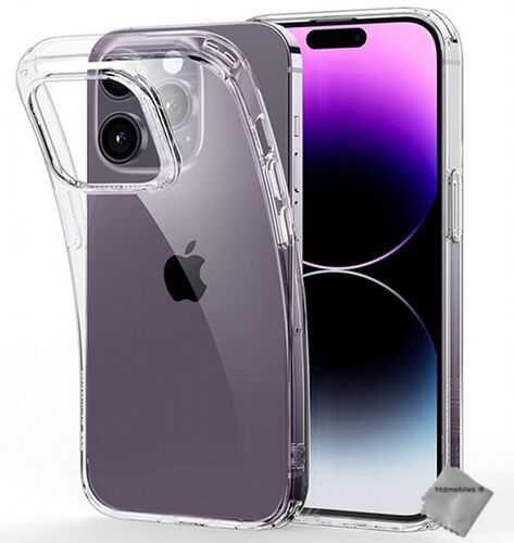 Coque pour Apple iPhone 14 Pro Max - housse etui silicone gel fine + film ecran - TRANSPARENT TPU