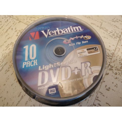 Verbatim LightScribe - 10 x DVD+R - 4.7 Go (120 minutes) 16x - LightScribe 1.2 - spindle