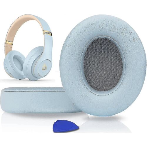 Coussinets d'oreille de remplacement professionnels, coussinets d'oreille compatibles avec Beats Studio 2.0 et 3 filaires / sans fil avec cuir protéiné doux / mémo d'isolation du bruit