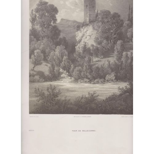 Tour De Bellecombe , Haute-Savoie : Lithographie De Terry