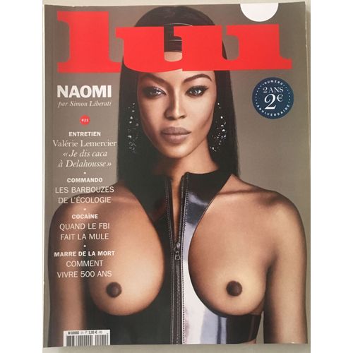 Lui 021 N° 21 Sp. 2 Ans Valerie Lemercier Naomi Campbell Entierement Nue Luigi & Iango