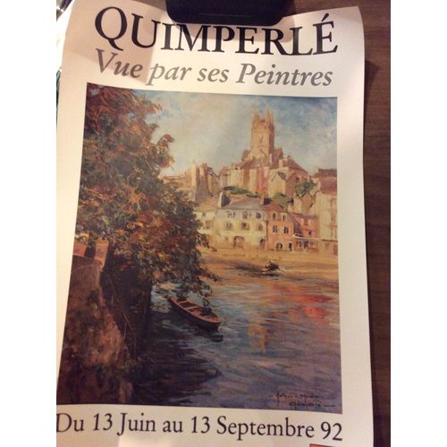 Affiche Exposition Quimperlé Vue Par Ses Peintres