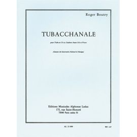Roger Boutry : Tubacchanale Pour Tuba En Ut Ou Saxhorn Basse Sib Et Piano