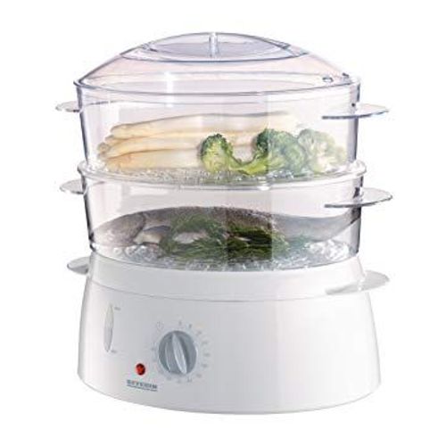 SEVERIN DG 2423 - Cuiseur vapeur - 1000 Watt - bleu clair/blanc