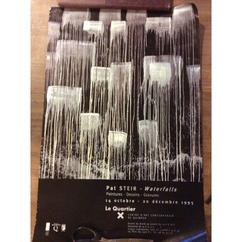 Affiche Exposition Pat Steir - Waterfalls. Cac Quimper