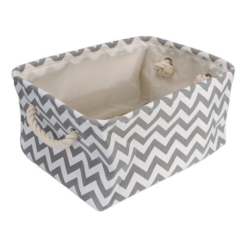 Panier De Rangement Pliable Avec Poignée Organisateur De Vêtements Boîte En Tissu De Lin Paniers À Linge Pliables Pour Jouets Placard De Chambre À Coucher