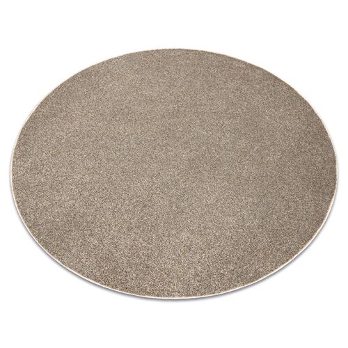 Cercle 100 Cm Tapis Cercle Excellence Marron Clair 222 Plaine Mélange