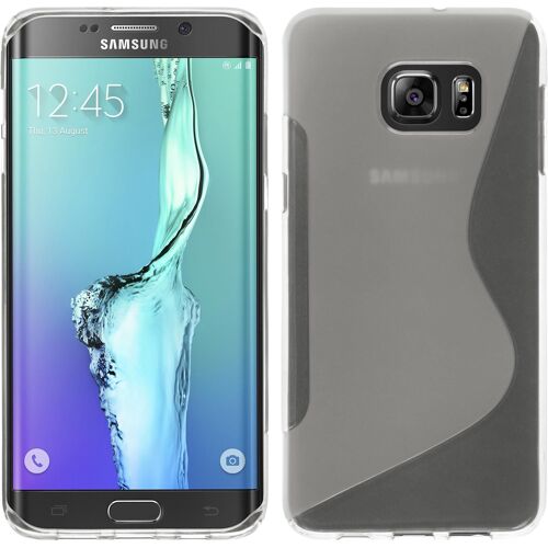 Phonenatic Coque En Silicone Compatible Avec Samsung Galaxy S6 Edge Plus - S-Style Transparent - Cover Cubierta Cover