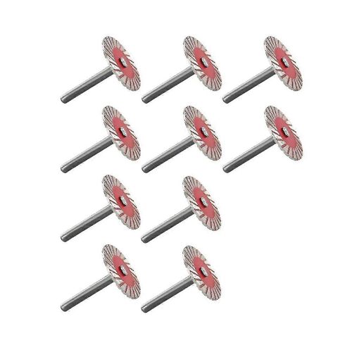 10pcs Sculpture sur pierre Lames 40mm, 2023 Mini gravure Lames de scie Roue de coupe en métal, Diam amovible