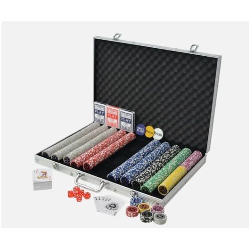 Mallettes Poker 1000 Jetons Avec Jeux De Cartes Et Un Mélangeur De Cartes.