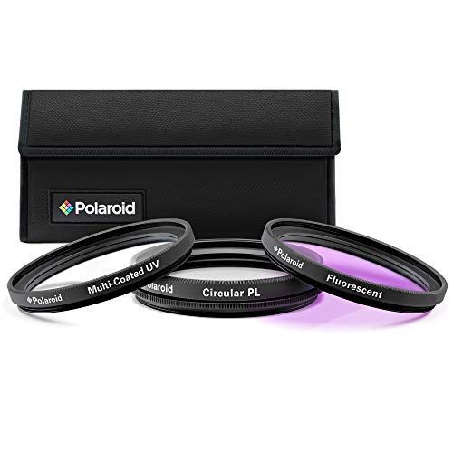 Polaroid Optics Ensemble de 3 filtres 62 mm (UV, CPL, FLD)
