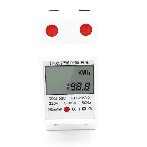 Compteur d¿énergie électrique Cisea, moniteur de consommation d¿énergie, 5-80A 220V 50Hz