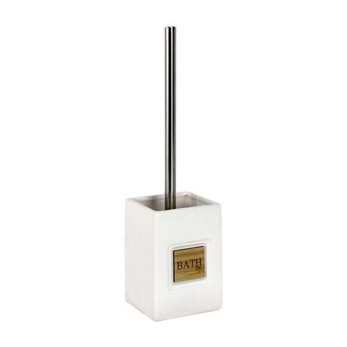Paris Prix - Brosse Wc Vintage "Cerawood" 36cm Naturel