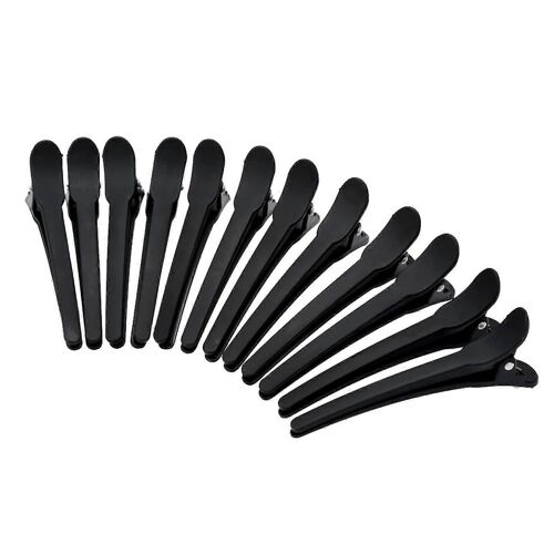 12pcs Combi Clip Hair Clips Hair Clips Hair Clip Hair Clip Compartiment Clips Hair Clips Combi Fait De Plastique Noir