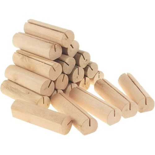 20 pièces table de mariage carte en bois, support en bois naturel carte photo/YY