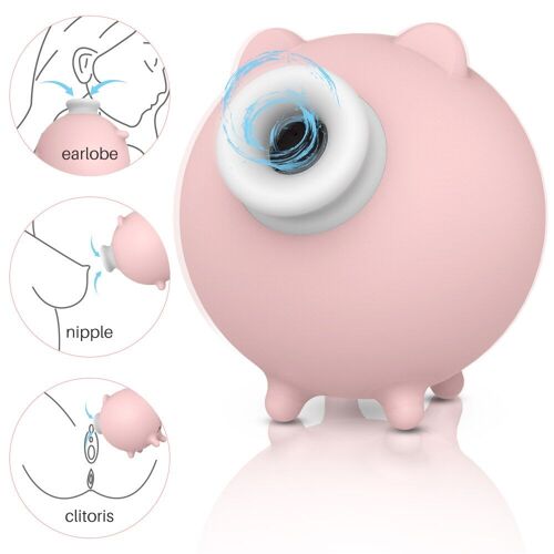 Vibromasseur À Ventouse Pour Clitoris, Cochon Mignon, Jouets Sexuels Pour Femmes, Massage Du Mamelon Et Du Sein, Masturbateur Féminin À 10 Fréquences