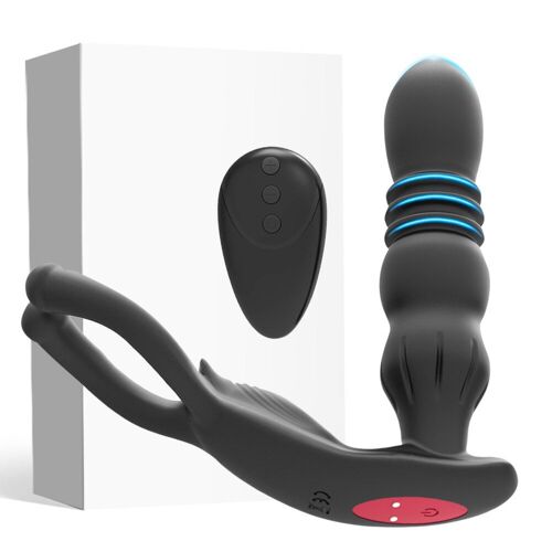 Masseur De Prostate, Vibrateur Anal Télescopique, Plug Anal Sans Fil, Télécommande, Produit Pour Adulte, Retarde L'éjaculation, Anneau, Gode Anal, Jouets Pour Adultes